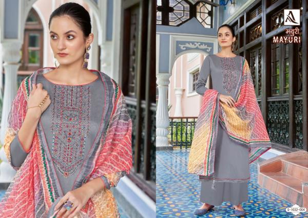 Alok Mayuri Jam Cotton Embroidery Dress Material Collection